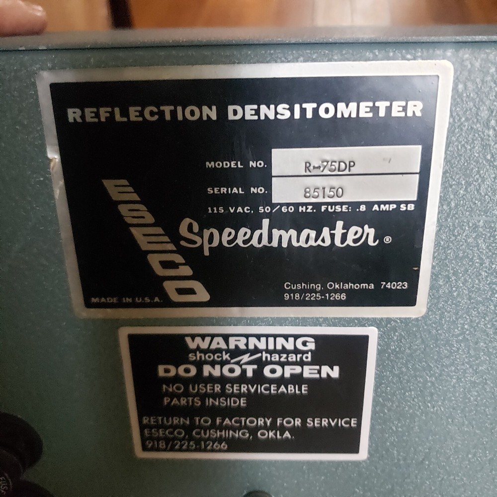 Eseco Speedmaster R-75DP Reflection / Color Densitometer R-75-DP
