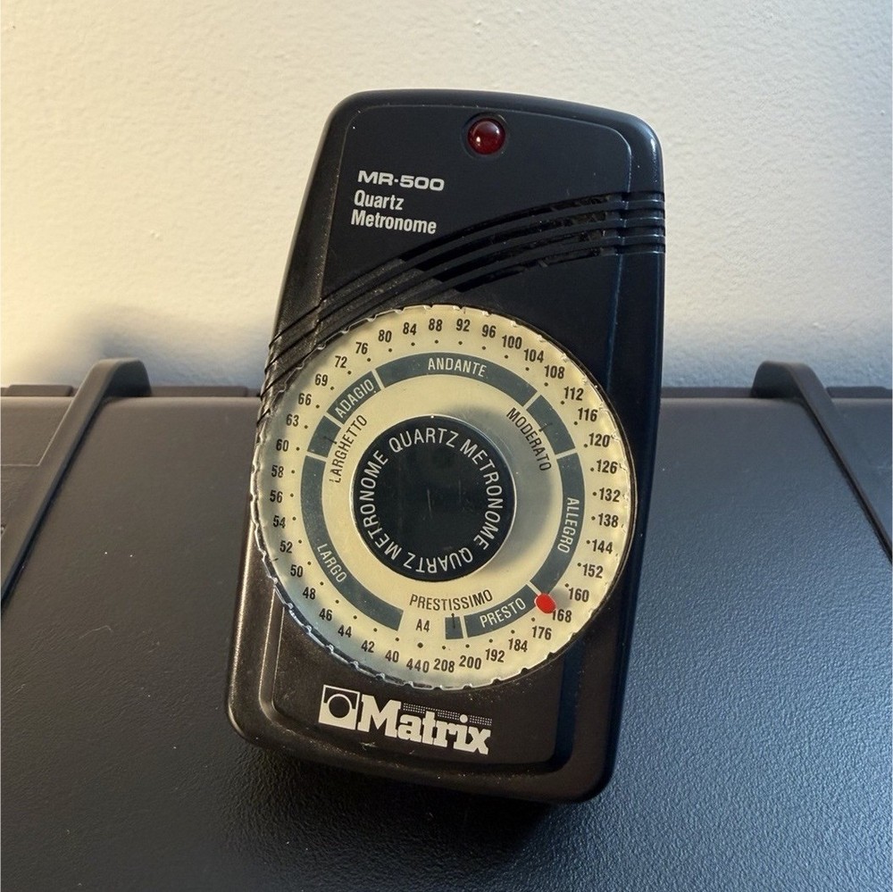 Matrix MR-500 Analog Quartz Metronome - TESTED - Needs Battery Only