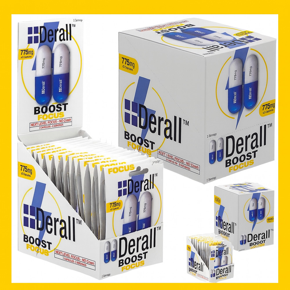Derall Boost Next Level Focus - Mental Focus No Crash 775mg