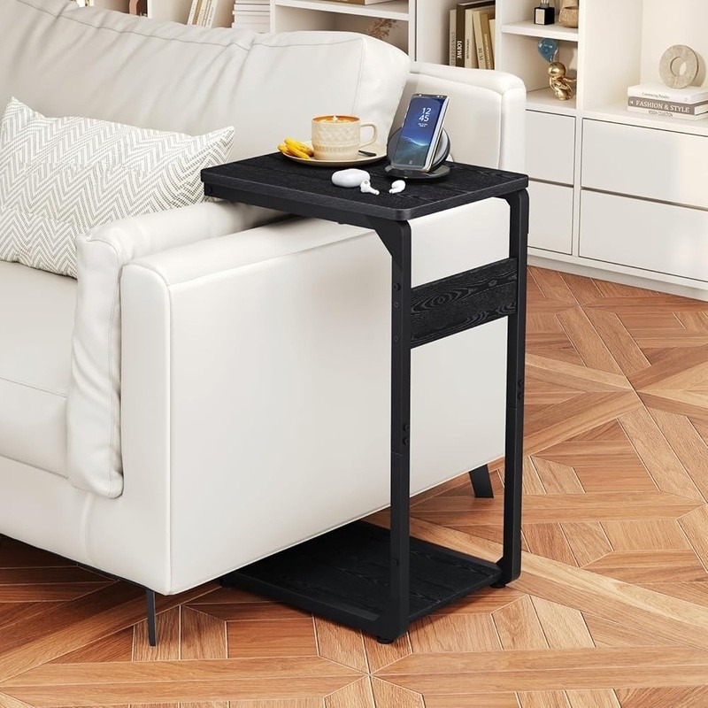 Stable Side Table Small Spaces Easy Assembly Multi-Use Couch Laptop Tray