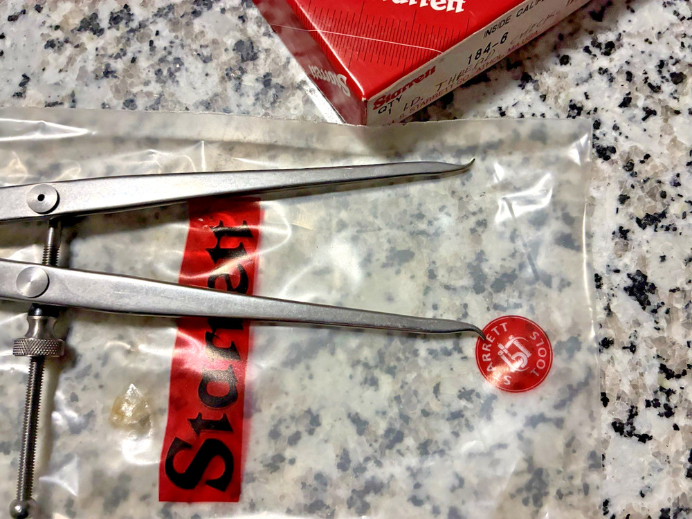 Starrett No. 184 Inside spring caliper 6" capacity flat leg