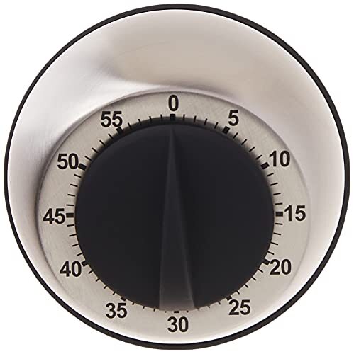 OGGI Countdown 60-Minute Kitchen Timer- Stainless Steel Countdown Timer, Cook...