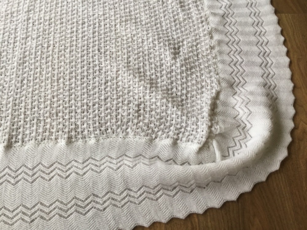 Vintage White Baby Christening? Shawl/Blanket