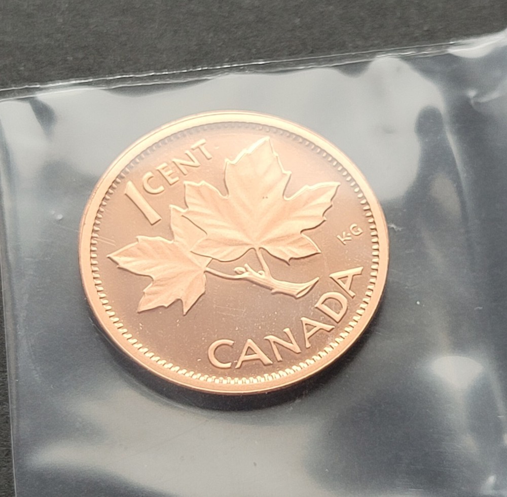 ***CANADA ONE CENT 2003 CORONATION *** PROOF ULTRA HEAVY CAMEO ***