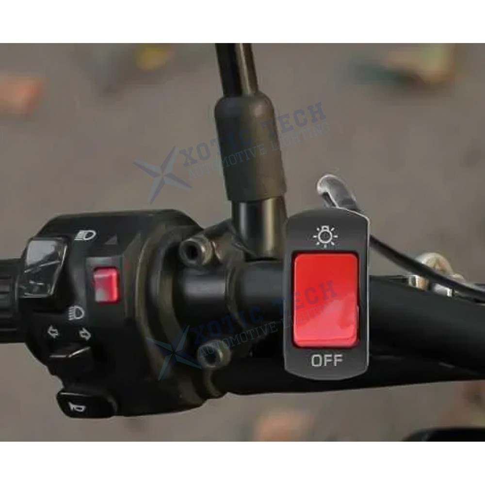 7/8inch Motorcycle Handlebar Switch Control Mount LED Headlight On/Off Button