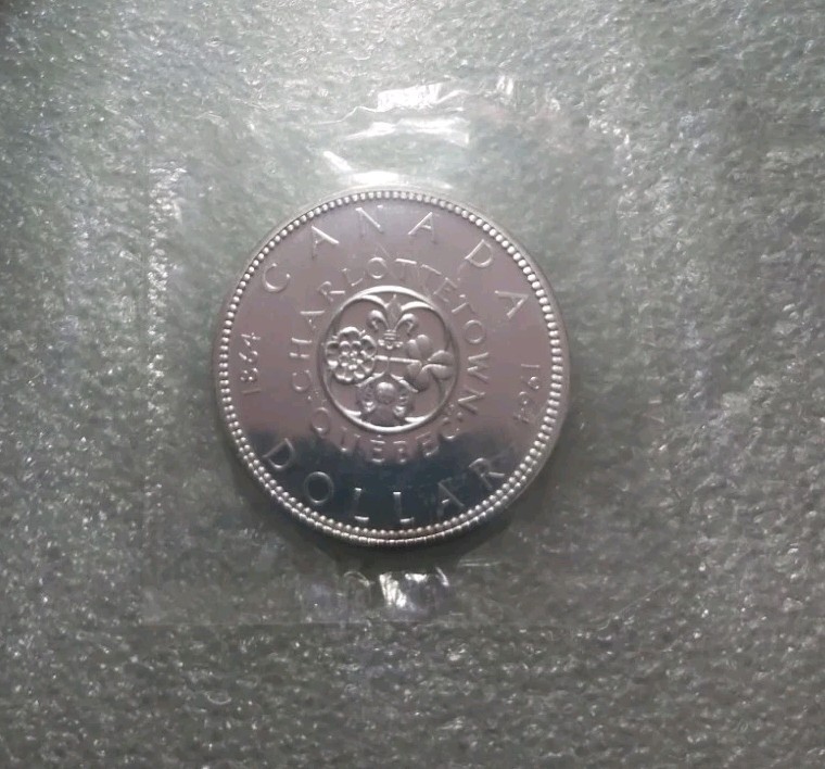 ERROR 1964 Missing Dot Canada Silver $1 Unc-Coin-ORIG Sealed Means HIGH Grade!