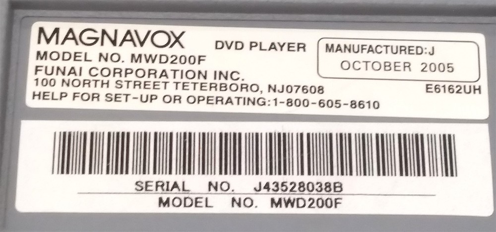 ⭐️⭐️⭐️⭐️⭐️ Magnavox MWD200F DVD / CD Player