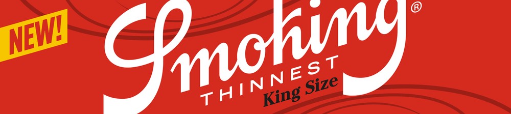 Smoking Thinnest Red Rolling Papers King Size (110mm) - (5 Booklets)