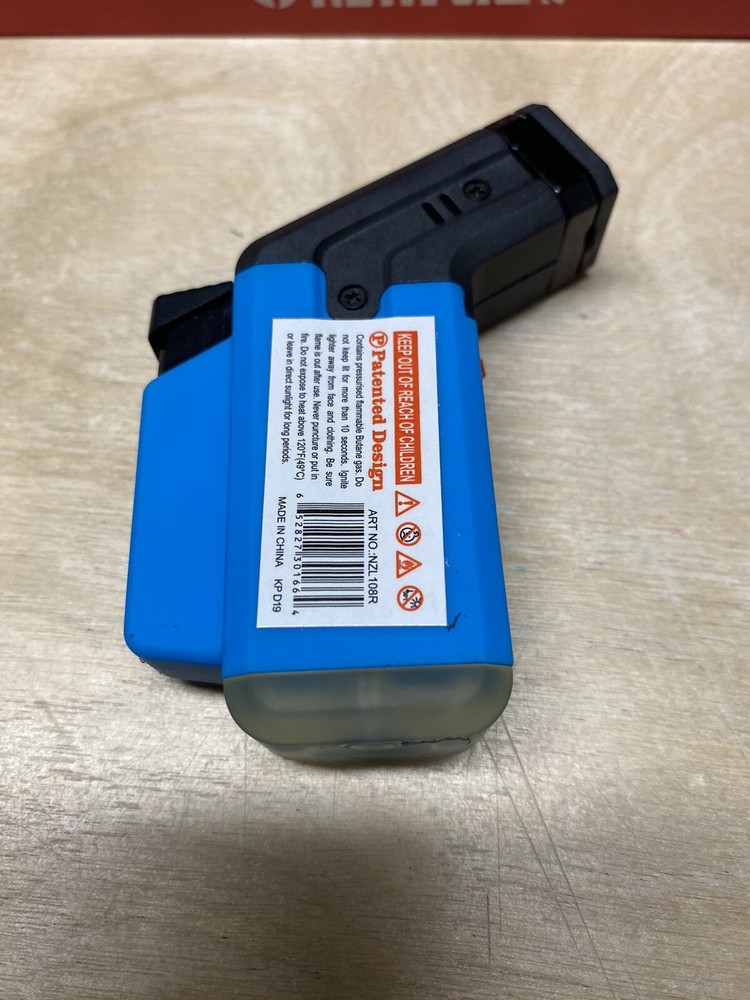 Newport Zero Small Side Single Jet Torch Cigar Lighter - Blue - New