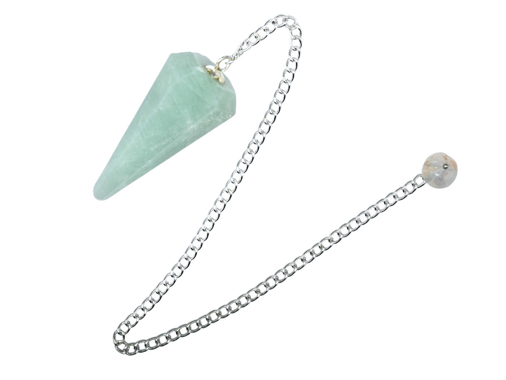 Amazonite Dowsing Crystal Pendulum