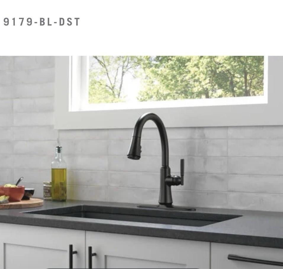 Delta Coranto 9179-BL-DST Single Handle Pull-Down Kitchen Faucet - Matte Black