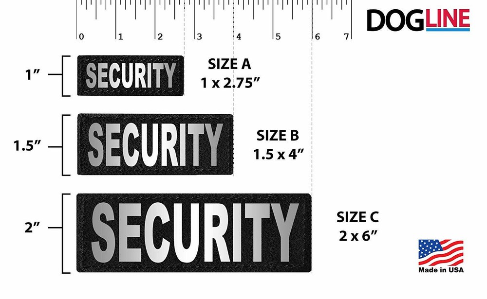 Security Patch Patch Reflective Extra Label Tag for Dog Harness Security