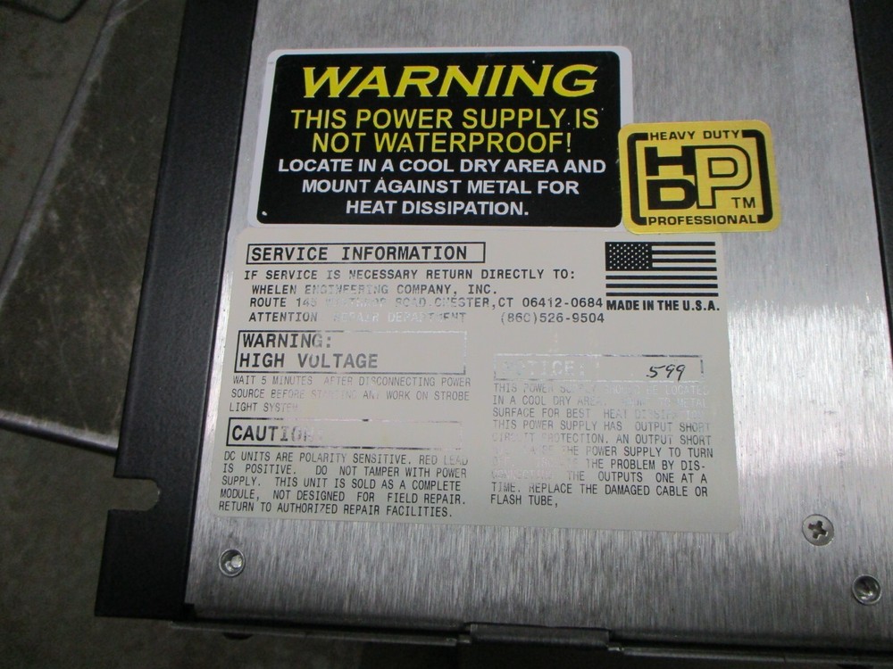 Brand New Whelen ISP 94 Power Supply