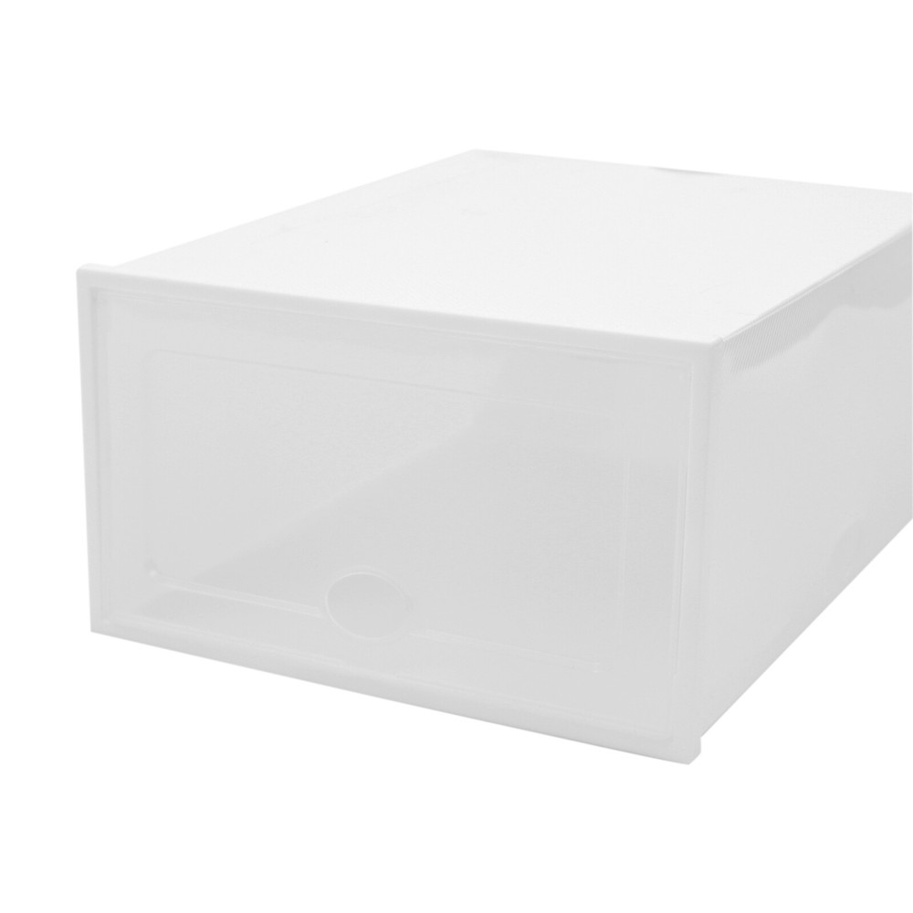 20pcs Shoe Storage Box Stackable Durable Plastic Sneaker Display Case Organizer