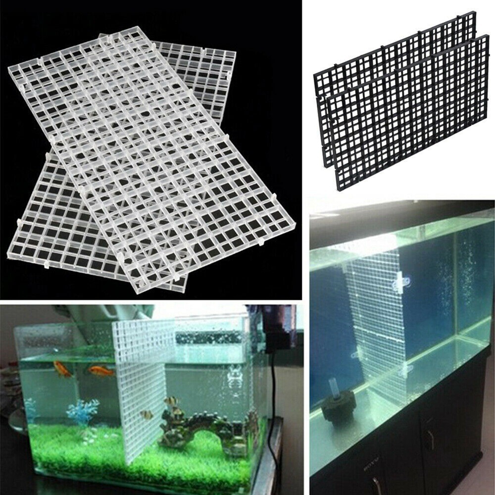 Mesh divider plate plastic divider filter isolation net fish tank bottom