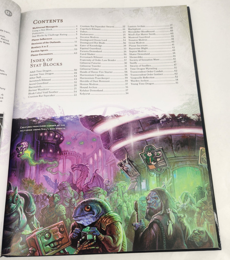 Dungeons & Dragons 5th Edition 5E D&D Morte's Planar Parade Sourcebook (2023 HC)