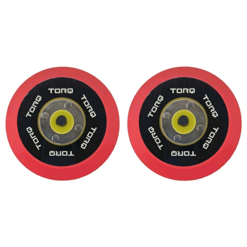 Chemical Guys TORQ R5 2 Pack 5" Backing Plate DA Polisher Hook & Loop Red #B6