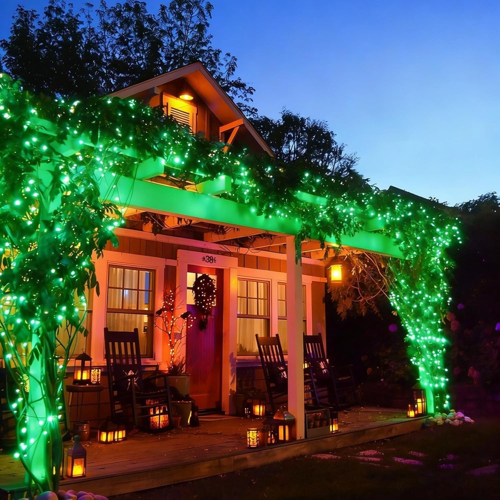 St. Patrick's Day Mini String Lights, Super-Bright Extendable Green Chr
