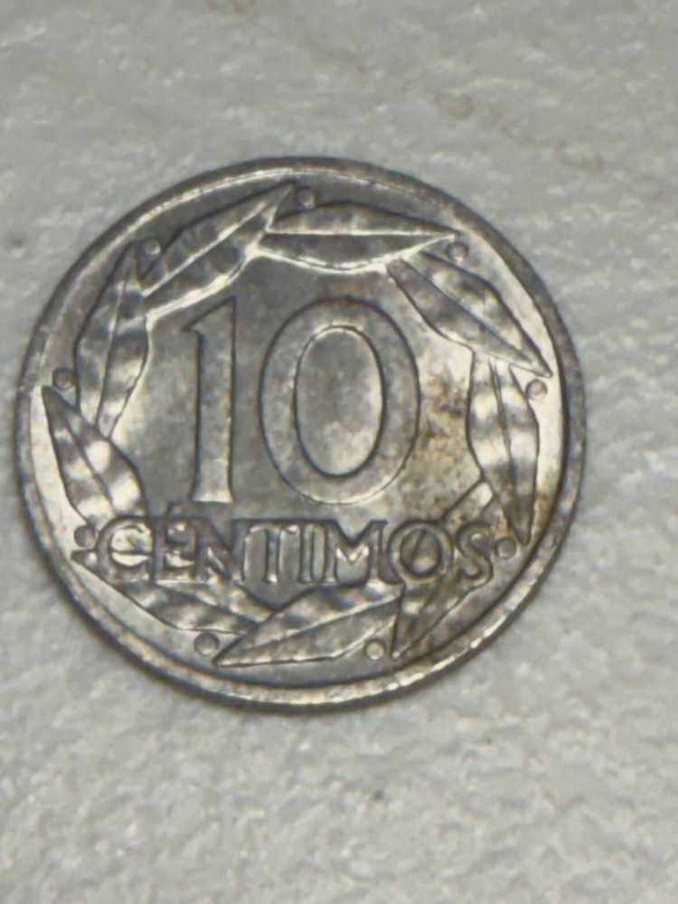 1959 Spain 10 centavo coin