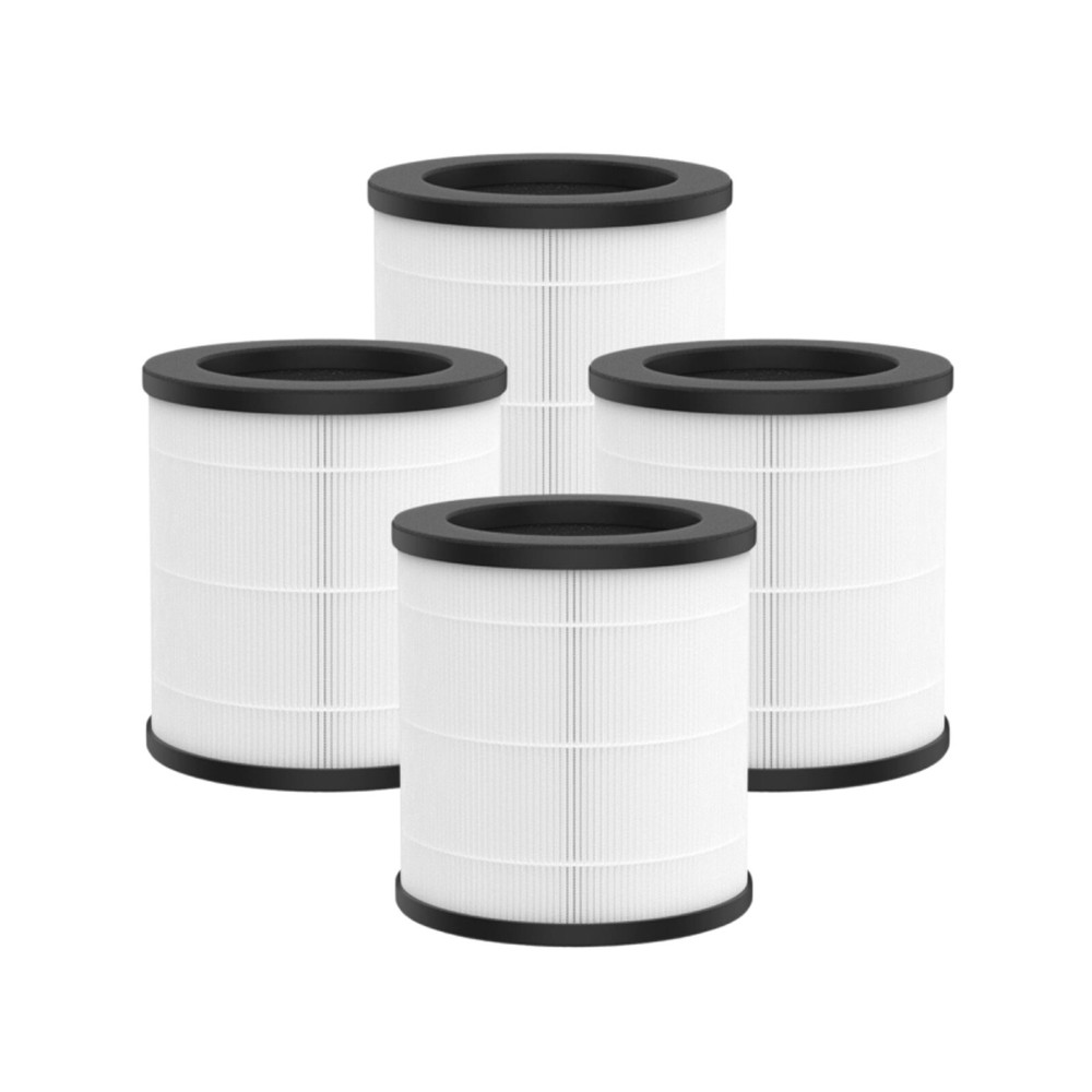 True HEPA Activated Carbon Replacement Filter for MOOKA Air Purifier M02, 4 Pack