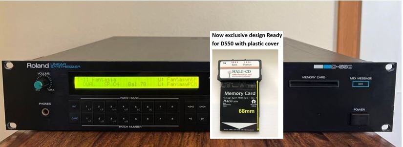 Roland D550 Memory Card with Original Patches 00-05 + PA-Decoder
