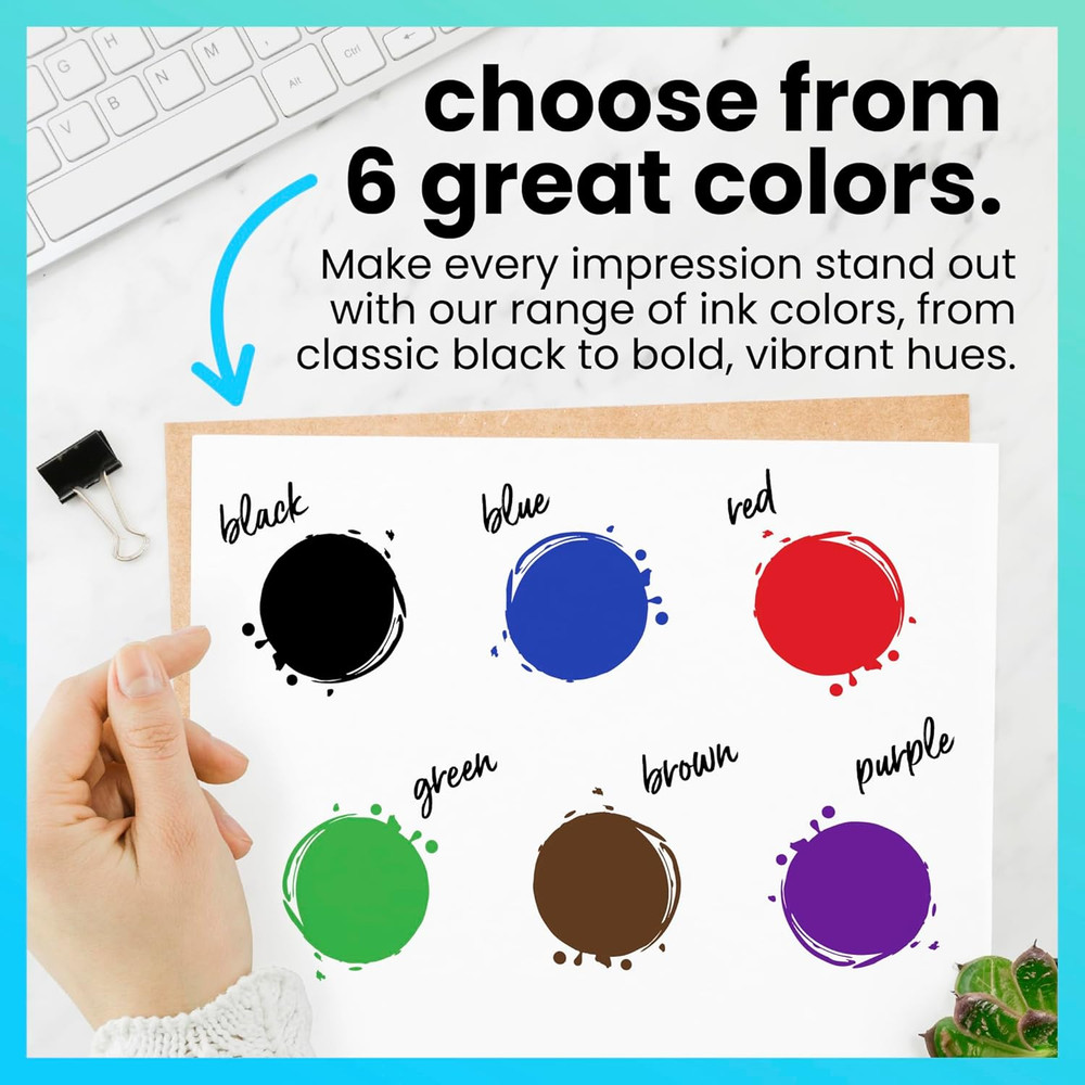 Self Inking Stamp Refill Ink - 2 Oz. - Black Ink