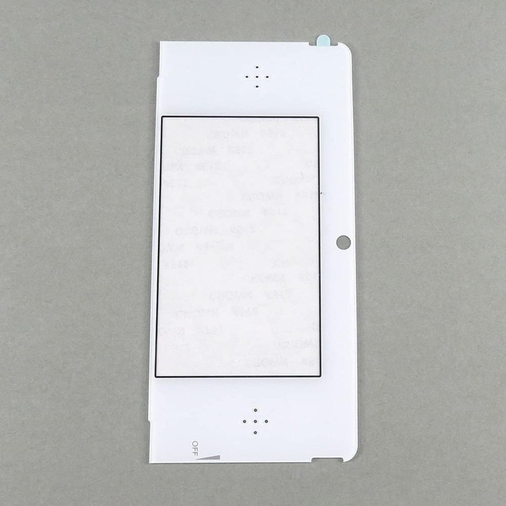 2pcs Replacement 3DS Display Glass Faceplate Top Front LCD Screen Lens White