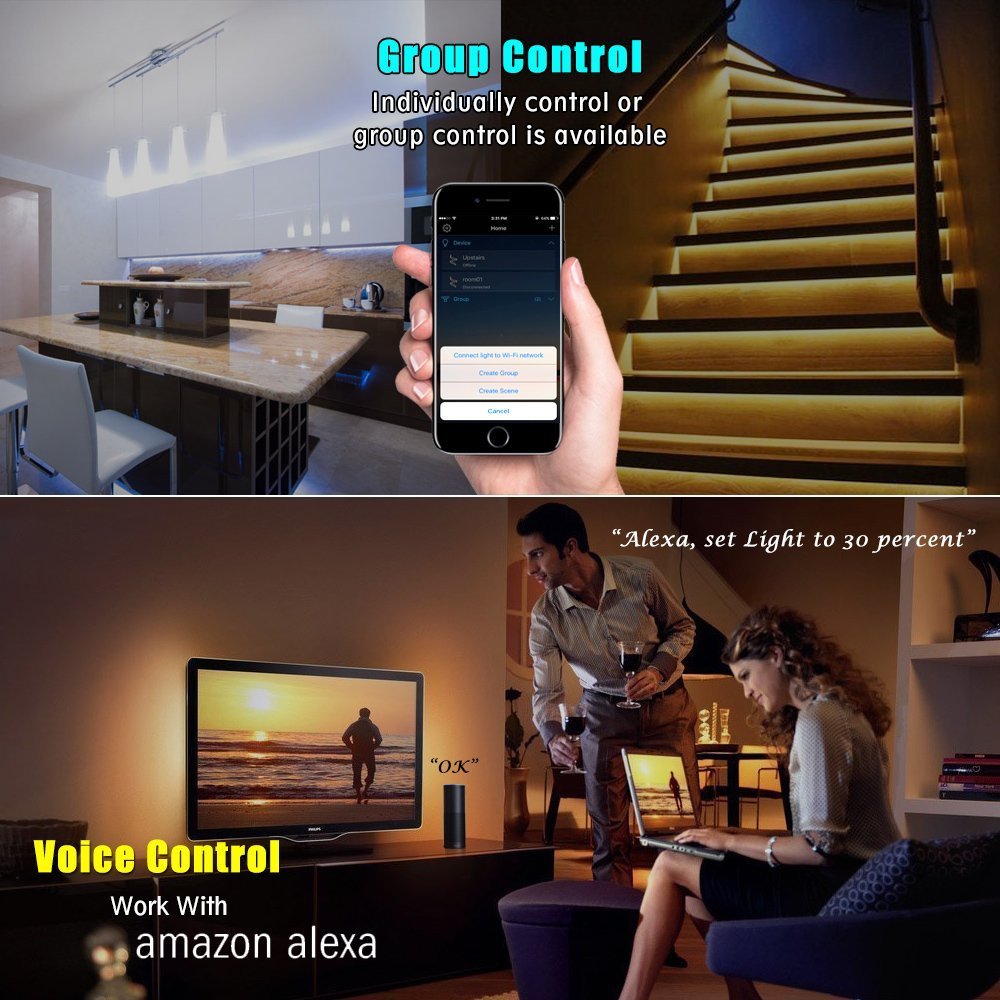 TUYA Smart Life APP WiFi Led Dimmable Controller Voice Control for Single Color
