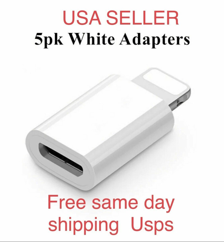 Micro USB To 8Pin iPhone Cable Adapter Android To iPhone iPads Converter LOT
