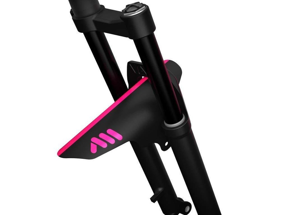 All Mountain Style MUDGUARD Front Fork MTB Mud Fender MAGENTA/BLACK