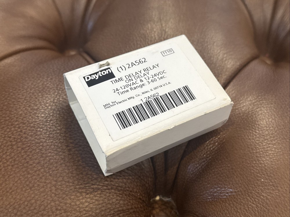 NEW Dayton 2A562 Solid State Timer On Delay AC/DC 3-60 Second FAST SHIPPING