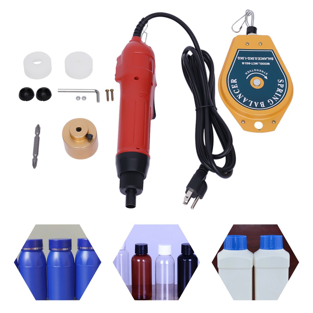 Electric Handheld Bottle Capping Machine Screw Capper Sealing Sealer Tool 110V