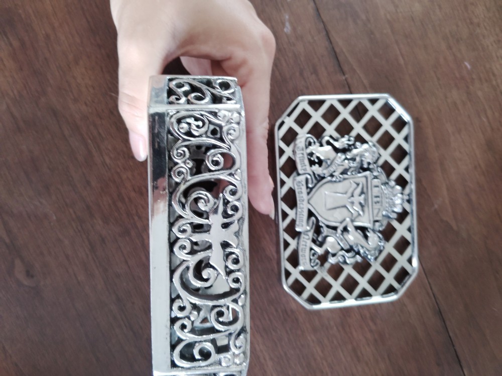 Trinity Broadcasting Network Silver Tone Trinket Box