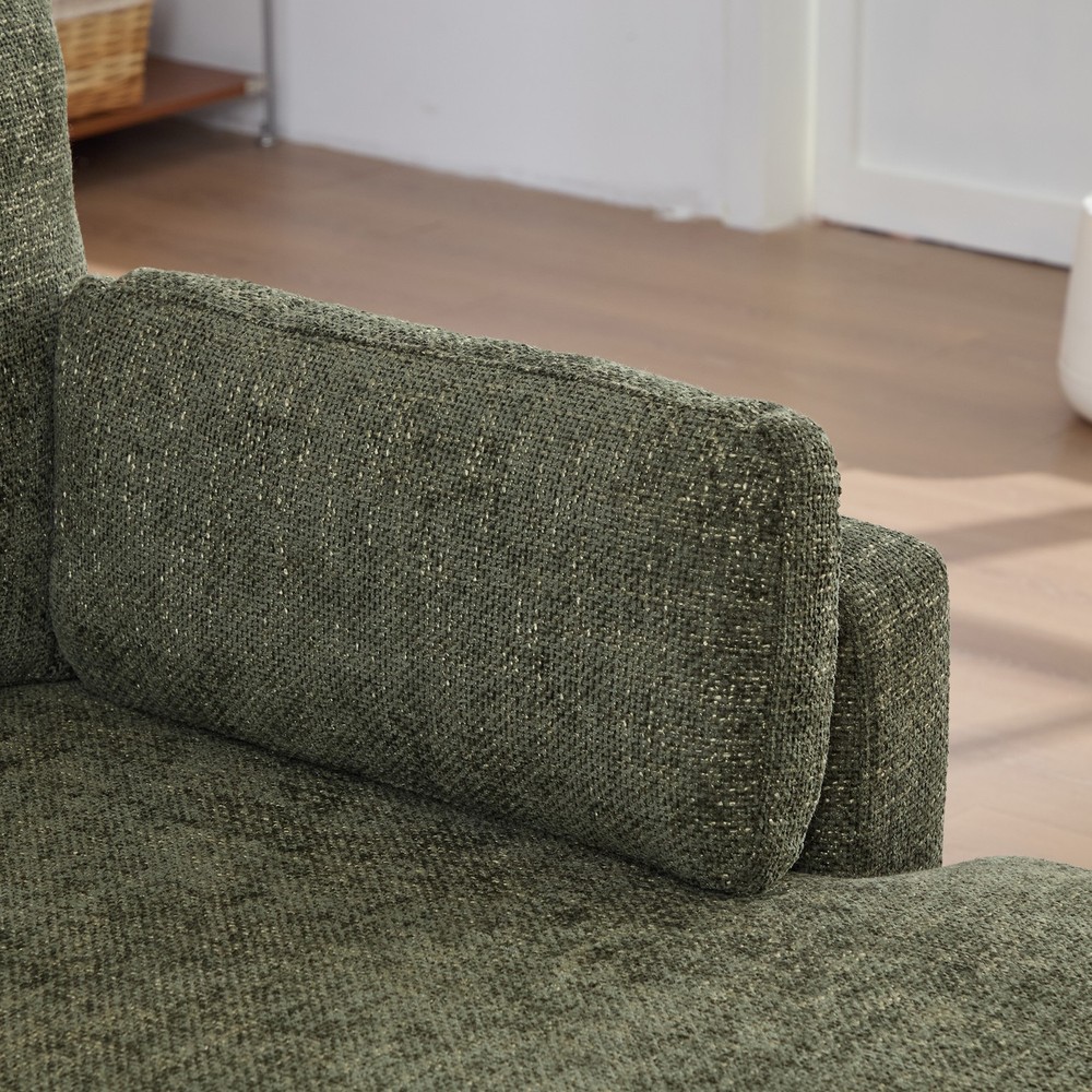 63.39" Wide Combination Sofa Bed With Cushions, Featuring Soft Chenille Upholst