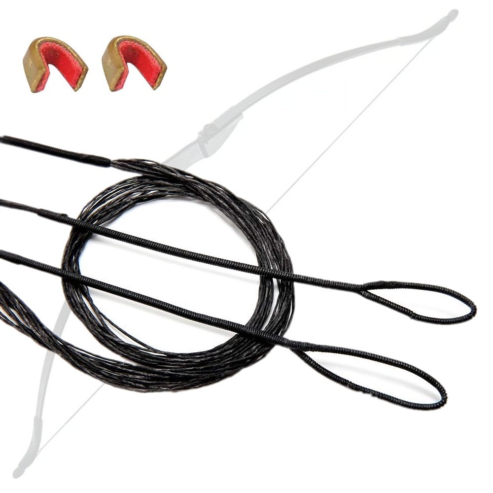 12 Strands Bow String Replacement for Archery Recurve Bow AMO 57"-62" Bowstrings