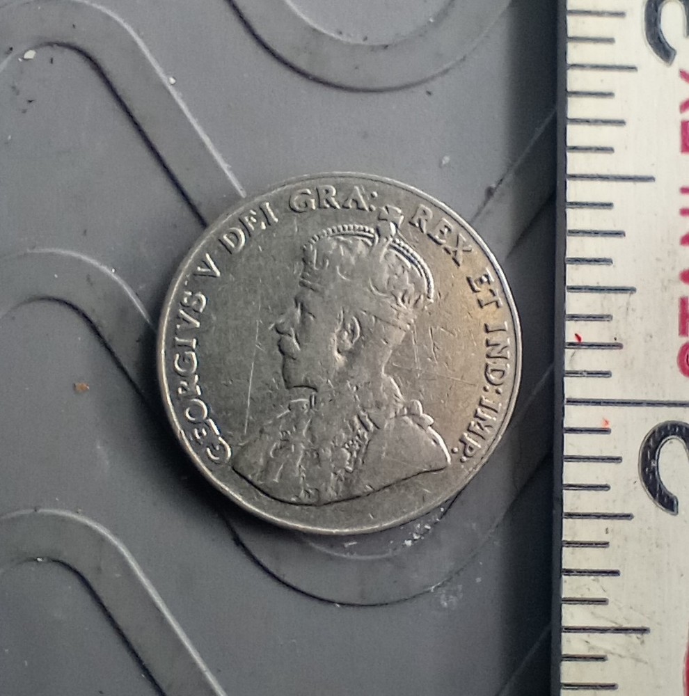 Estate CANADA COIN, FIVE CENTS, 1928