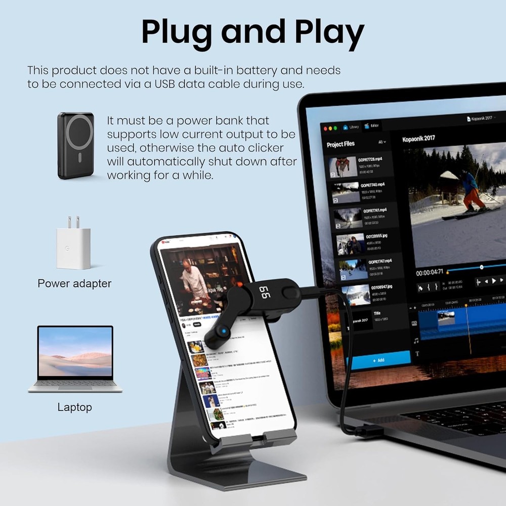 Auto Clicker Smart Tapper para iPhone, iPad, Android,etc, TikTok