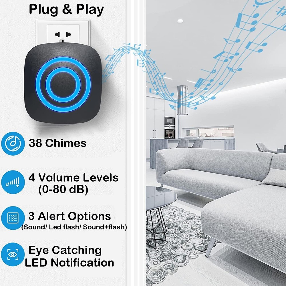 Motion Detector Sensor Alarm, SiegenPro Driveway Alarm Wireless, Home Securit...