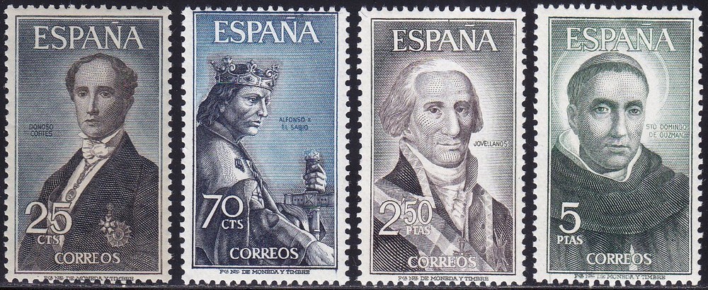 Spain - 1965 (1653-1656) Mint never Hinged - Famous Persons