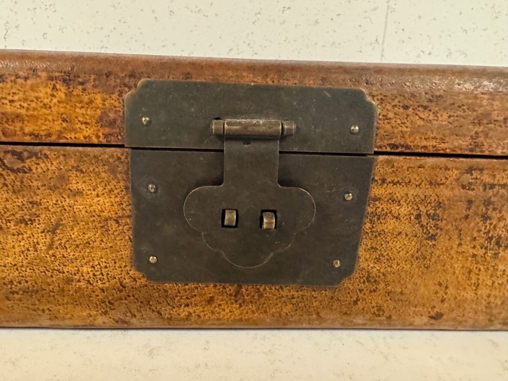Vintage Possibly Antique Chinese Wood Rectangular Box
