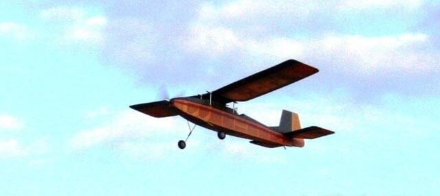 Model Airplane Plans (FF): RUBBERDUB 30" Wingspan Parasol Rubber-Powered