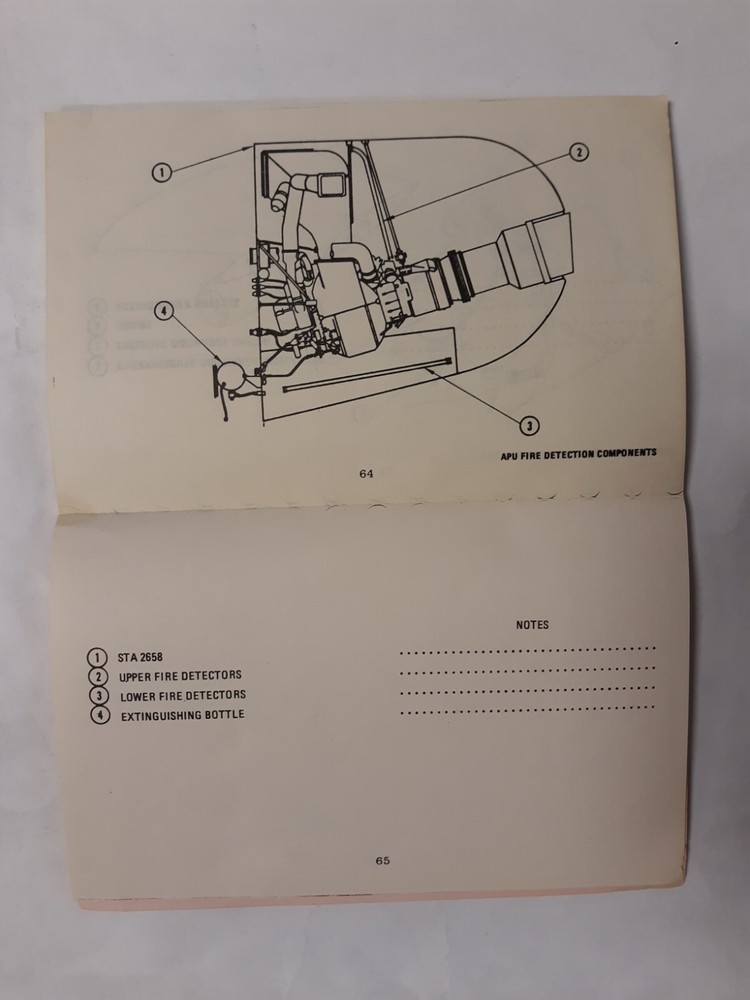 Braniff 747 Maintenance Training Component Locator Guide Original