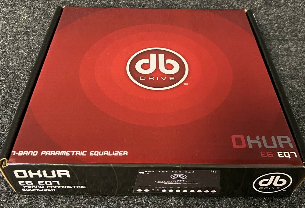 DB DRIVE OKUR E6 EQ7 7-BAND PARAMETRIC EQUALIZER 3 RCA OUTPUTS FRONT/REAR/SUB
