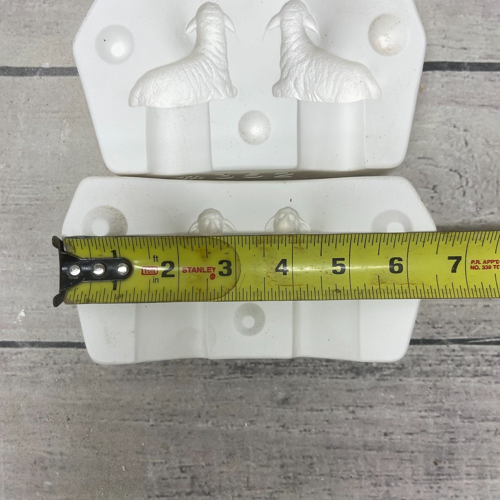 Vintage 1985 Riverview Molds Ceramic Casting Mold Sheep M-Nativity #352