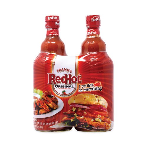 Frank's RedHot Original Hot Sauce, 25 Oz Bottle, 2 Per Pack