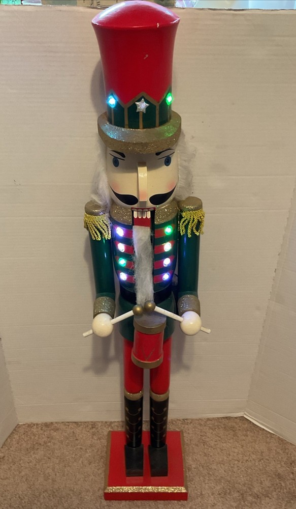36 in. Nutcracker with Multicolor LED Lights 3’ Christmas Decor Classic Cool