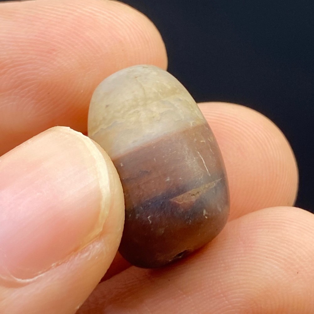 Large Authentic Ancient Tibetan Himalayan Agate Bead