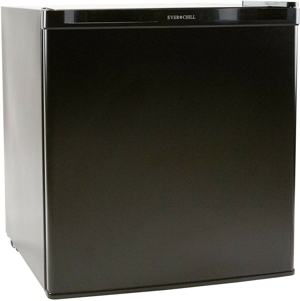 Everchill GBC-46 Compact RV Fridge W/ Freezer 1.7 Cubic Feet - Black Right Hand