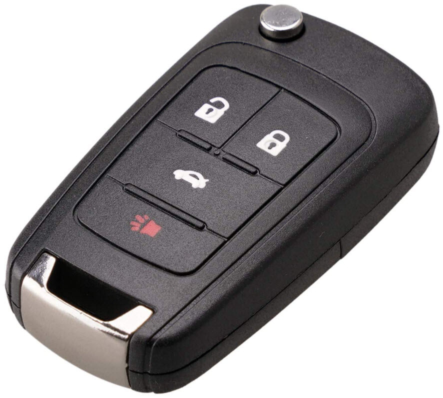 For Chevy GM Replacement Switchblade Flip Key 4 Buttons Remote Fob 13504200