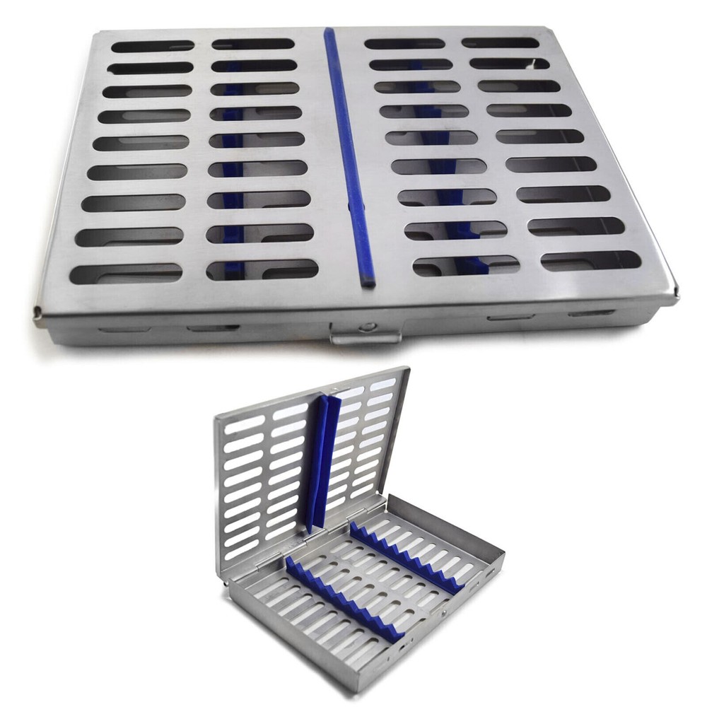Dental Rubber Dam Kit Universal Brinker Clamps Frame Punch Forceps Mesh Cassette